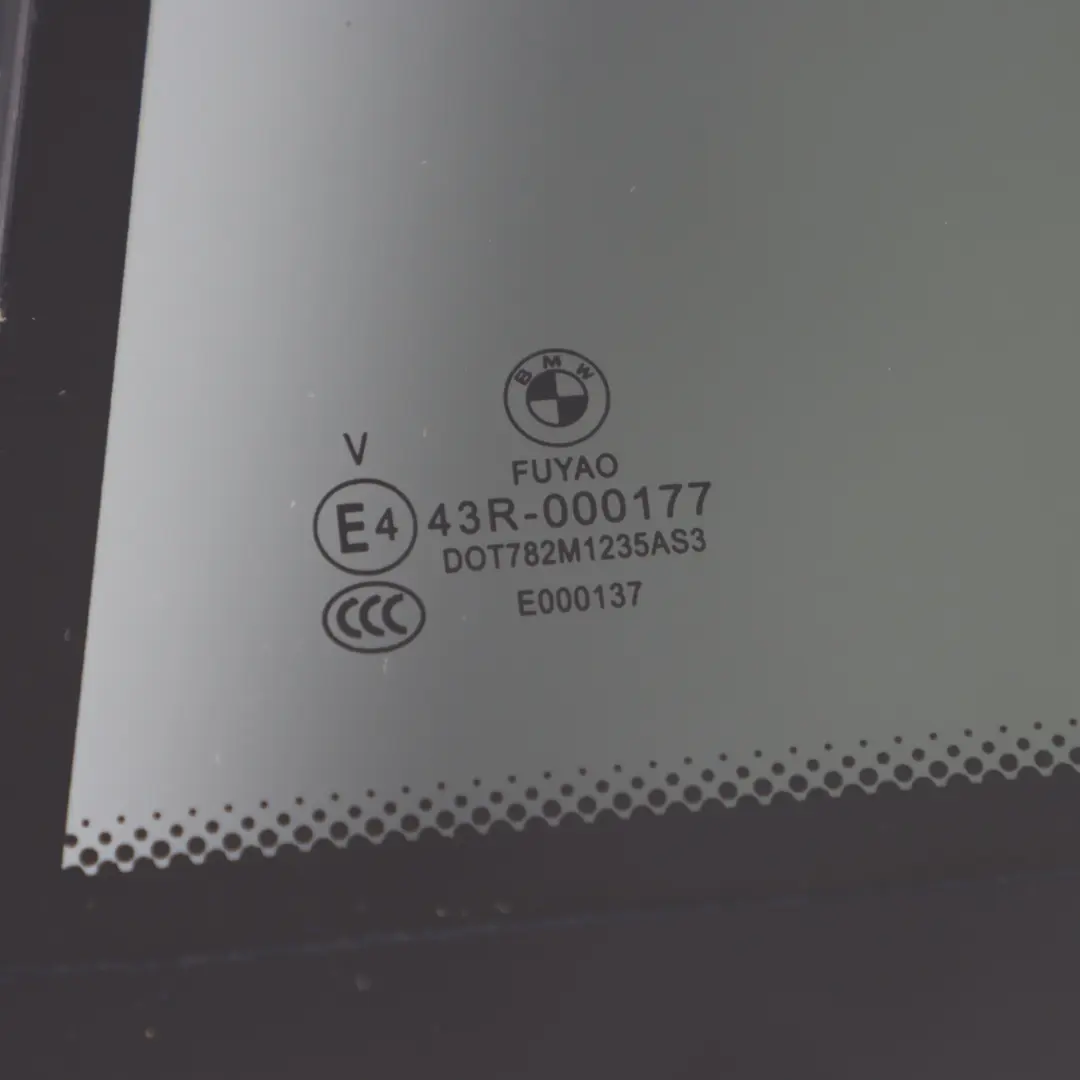 Side Window Quarter Rear Left N/S Glass Glazing Tinted AS3 to BMW F46 with Part number 7416283 BMW F46 Side Window Quarter Rear Left N/S Glass Glazing Tinted AS3 - SKU 7416283 - Part number 7416283