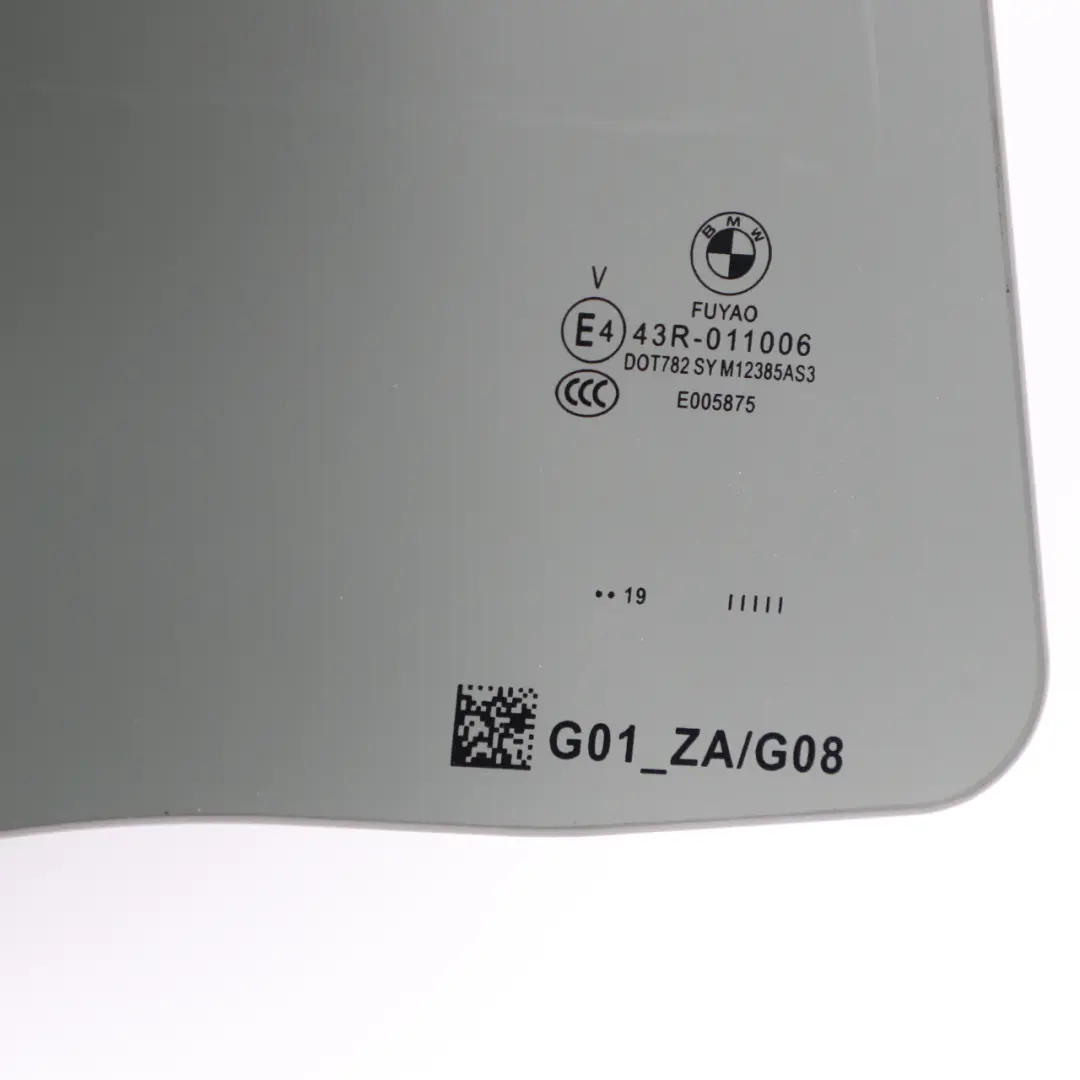 BMW G01 F97 Side Window Door Rear Right O/S AS3 Sun Protection Glazing - SKU 7416972 - Part number 7416972