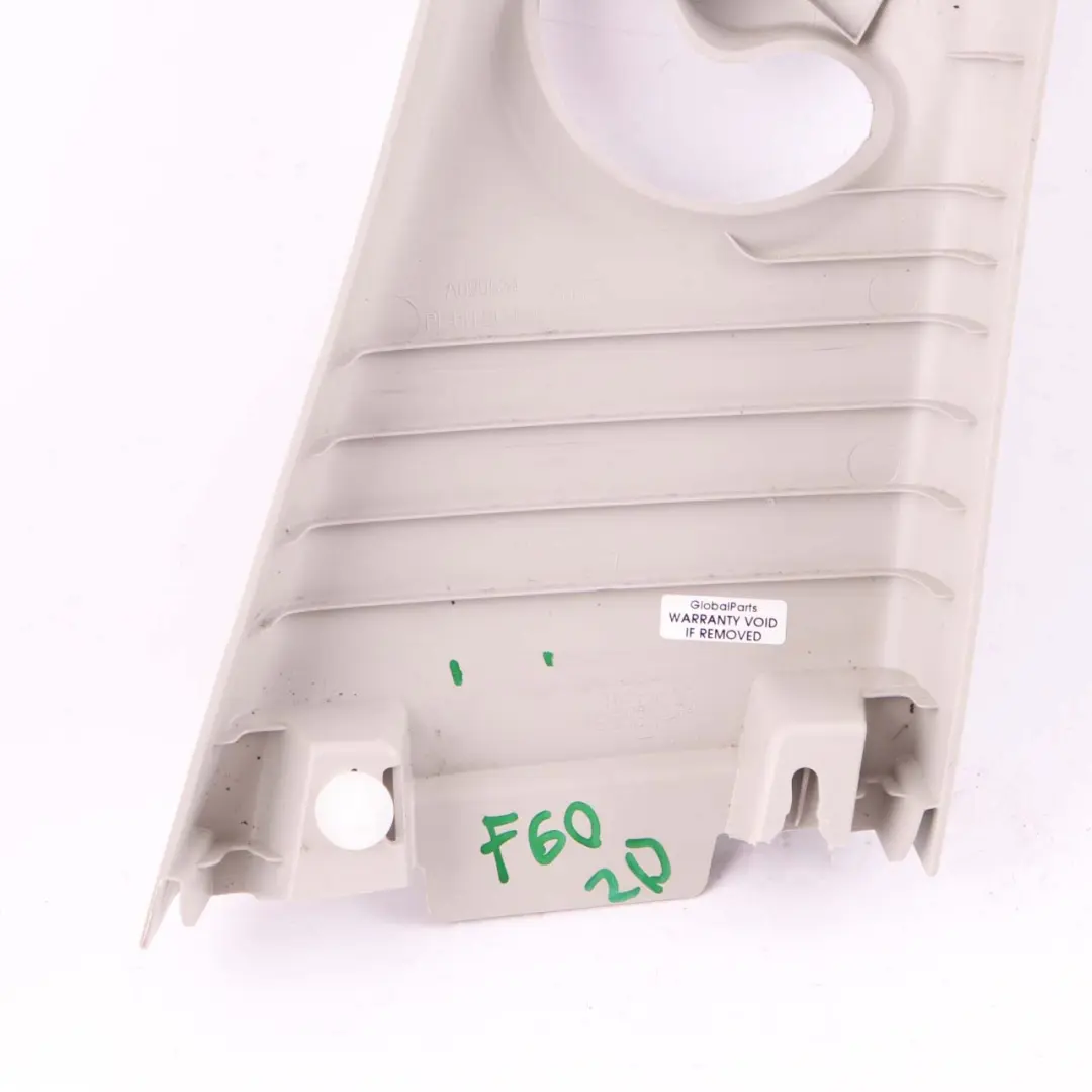 Trim B Column Pillar Upper Left Satellite Grey 7378217 to Mini F60 Countryman Cover with Part number 7417481 Mini F60 Countryman Cover Trim B Column Pillar Upper Left Satellite Grey 7378217 - SKU 7417481 - Part number 7417481