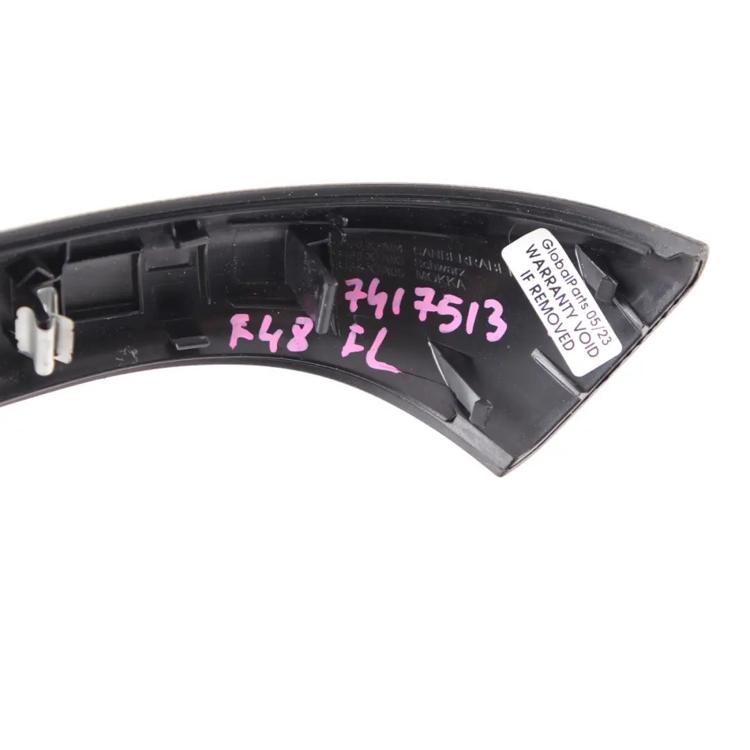 Door Card Interior Handle Cover Front Rear Left N/S Black 7350525 to BMW X1 F48 with Part number 7417513 BMW X1 F48 Door Card Interior Handle Cover Front Rear Left N/S Black 7350525 - SKU 7417513 - Part number 7417513