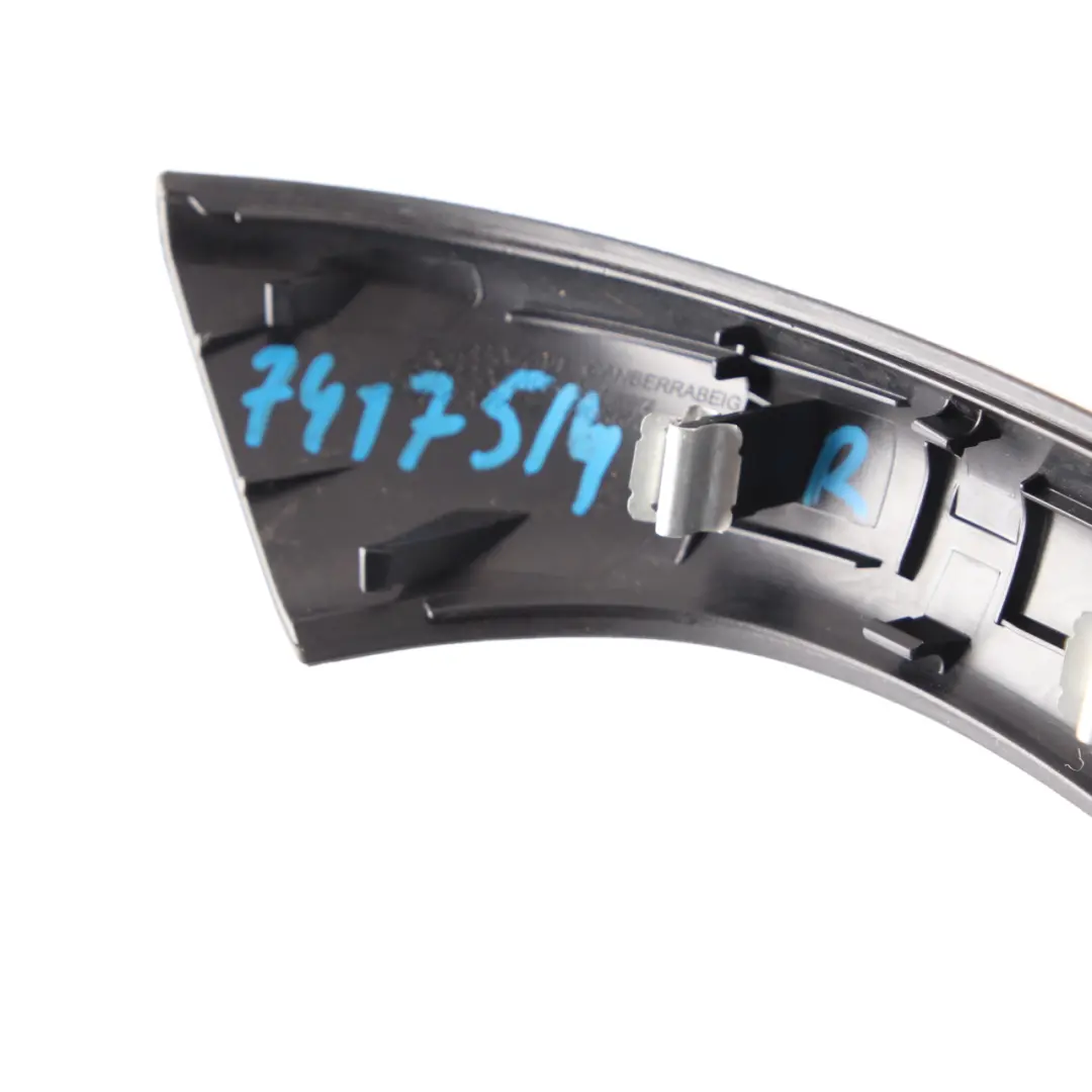 Tarjeta Puerta Interior Manija Cubierta Delantera Trasera Derecha Negro para BMW F48 con número de pieza 7417514 BMW F48 Tarjeta Puerta Interior Manija Cubierta Delantera Trasera Derecha Negro - SKU 7417514 - Número de pieza 7417514