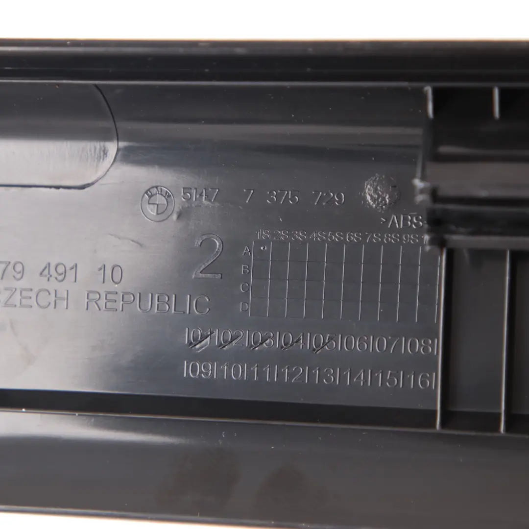 Coperchio d'ingresso BMW G30 G31 Striscia interna sinistra destra 7375729 per con numero di parte 7419304 Coperchio d'ingresso BMW G30 G31 Striscia interna sinistra destra 7375729 - SKU 7419304 - Numero di parte 7419304