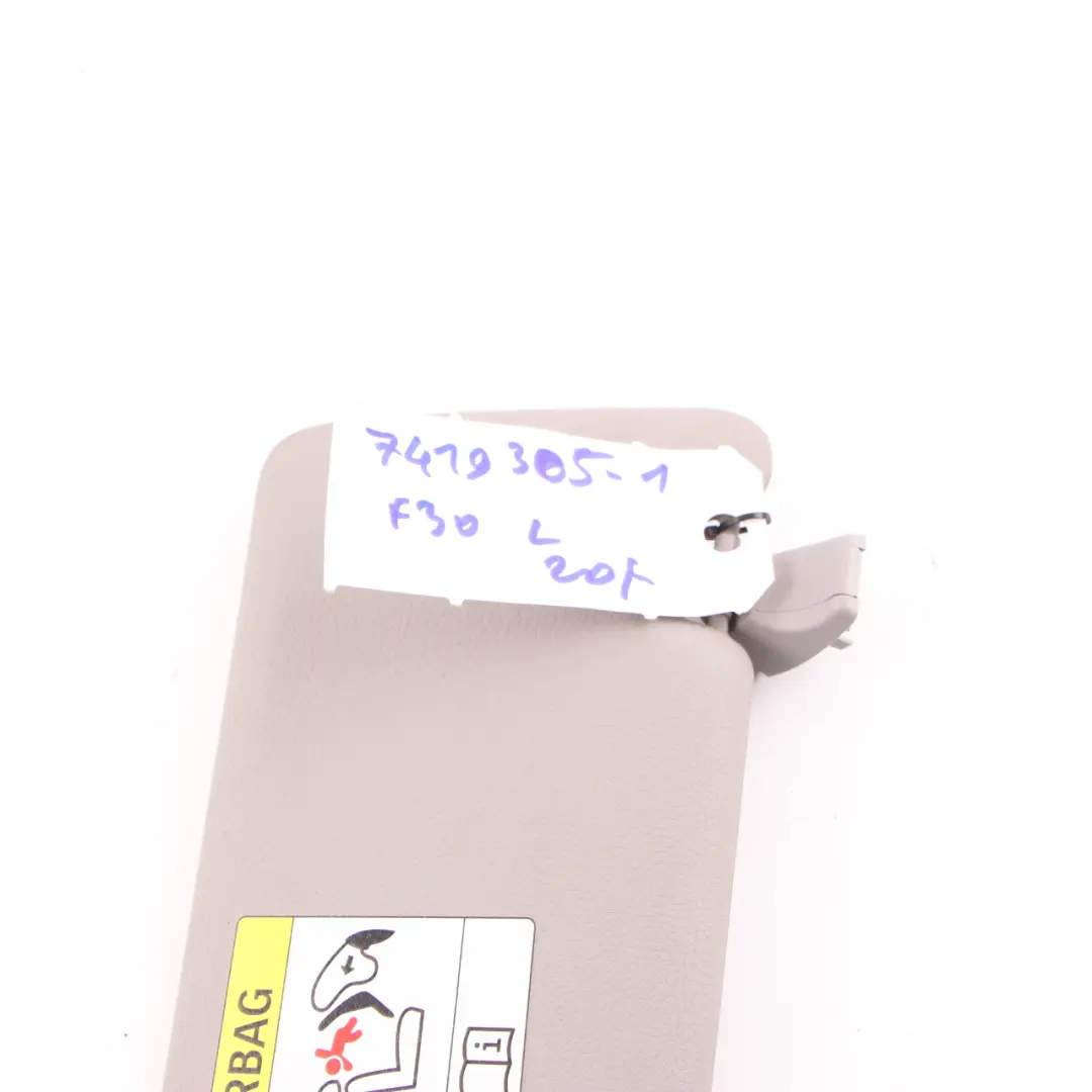 Parasole BMW F30 F31 Specchio Sinistro Etichetta Pannello Everestgrau per con numero di parte 7419305 Parasole BMW F30 F31 Specchio Sinistro Etichetta Pannello Everestgrau - SKU 7419305-1 - Numero di parte 7419305