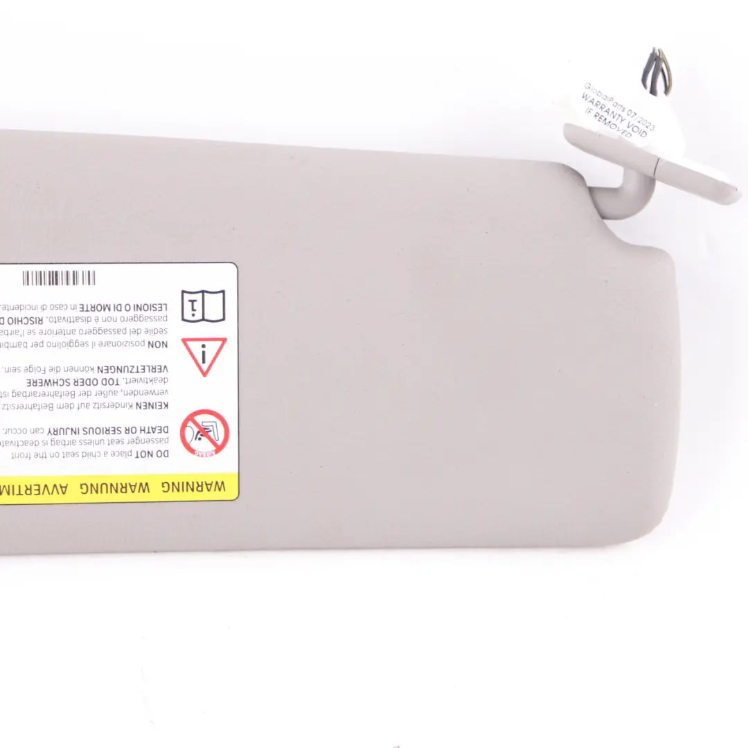 Sonnenblende BMW F30 F31 Spiegel Links Panel Label Everestgrau für  mit Teilenummer 7419305  Sonnenblende BMW F30 F31 Spiegel Links Panel Label Everestgrau - SKU 7419305 - Teilenummer 7419305
