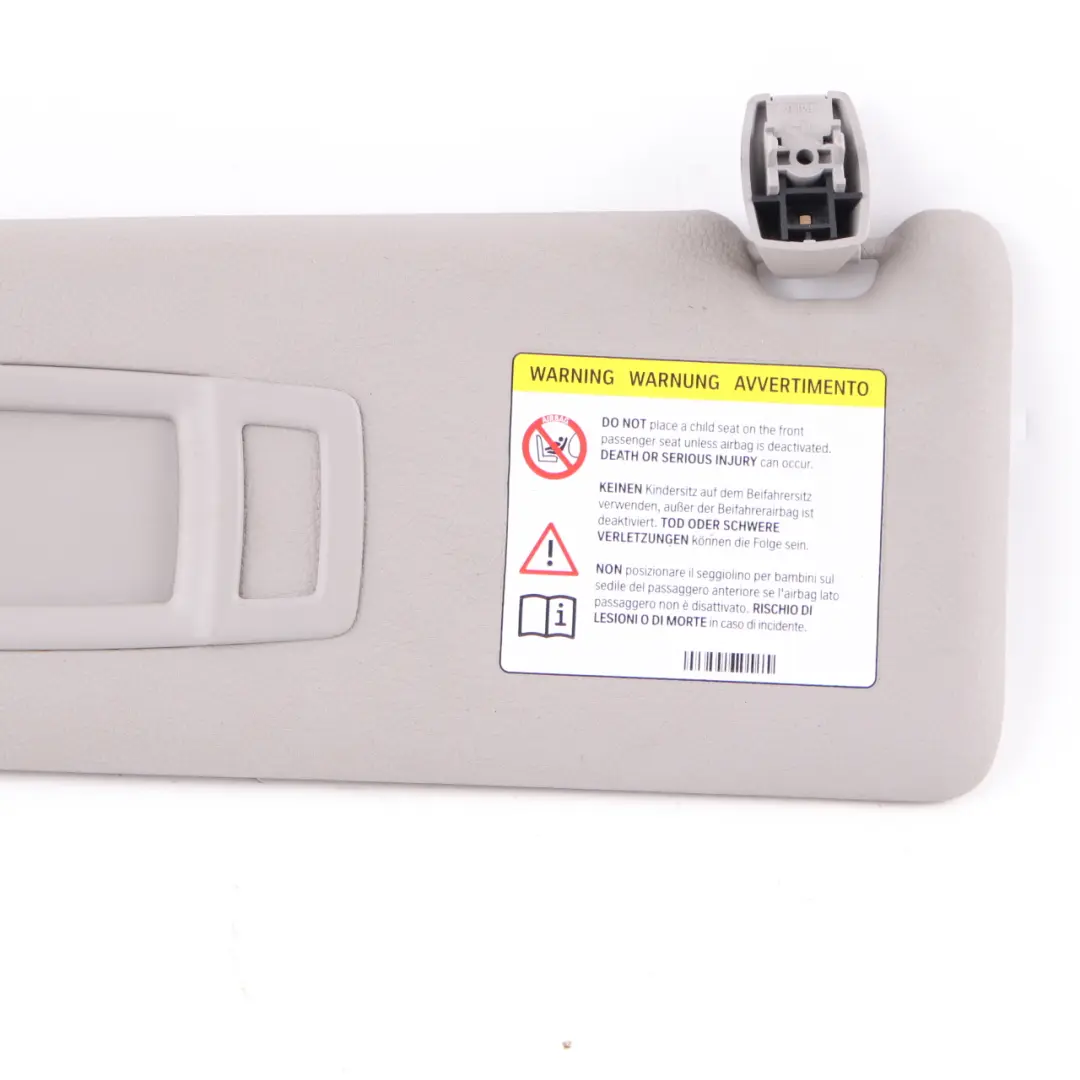 Sun Visor BMW F30 F31 Mirror Left N/S Panel Label Everestgrau Sunvisor - SKU 7419305 - Part number 7419305