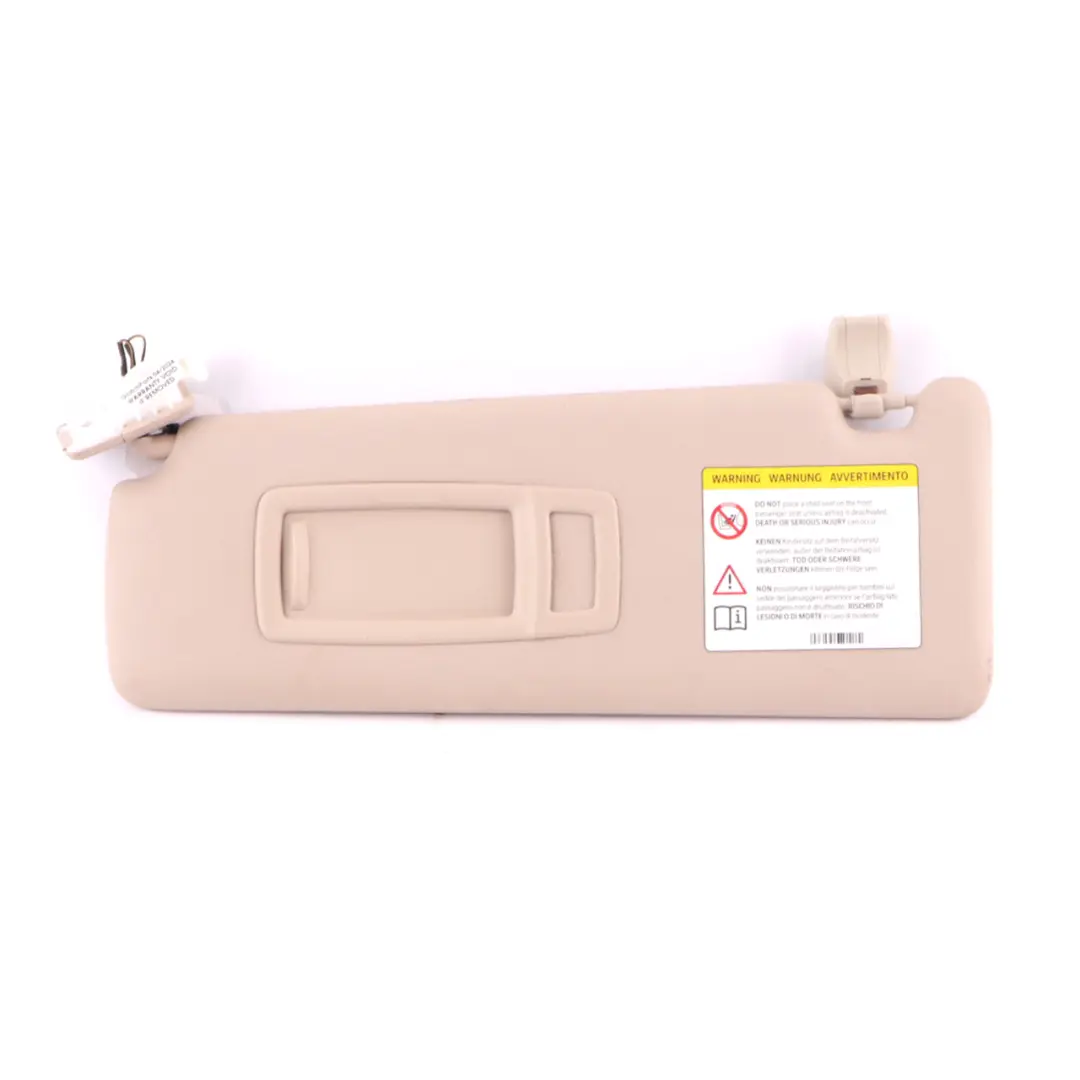 BMW F30 F31 F32 F34 F36 Sun Visor Sunvisor Panel Left N/S Oyster - SKU 7419307 - Part number 7419307