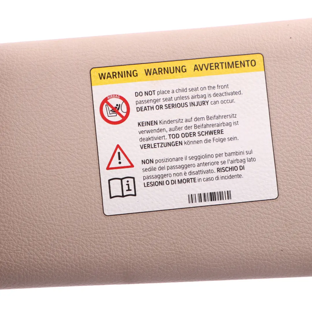 Sun Visor Sunvisor Panel Left N/S Oyster to BMW F30 F31 F32 F34 F36 with Part number 7419307 BMW F30 F31 F32 F34 F36 Sun Visor Sunvisor Panel Left N/S Oyster - SKU 7419307 - Part number 7419307
