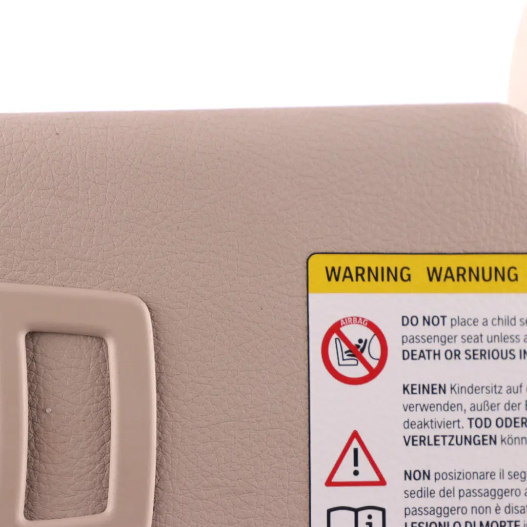  Sun Visor BMW F30 F31 F32 F34 F36 Sunvisor Panel Left N/S Oyster - SKU 7419307 - Part number 7419307