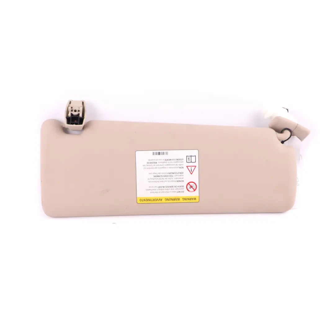 Sun Visor Sunvisor Panel Left N/S Oyster to BMW F30 F31 F32 F34 F36 with Part number 7419307 BMW F30 F31 F32 F34 F36 Sun Visor Sunvisor Panel Left N/S Oyster - SKU 7419307 - Part number 7419307