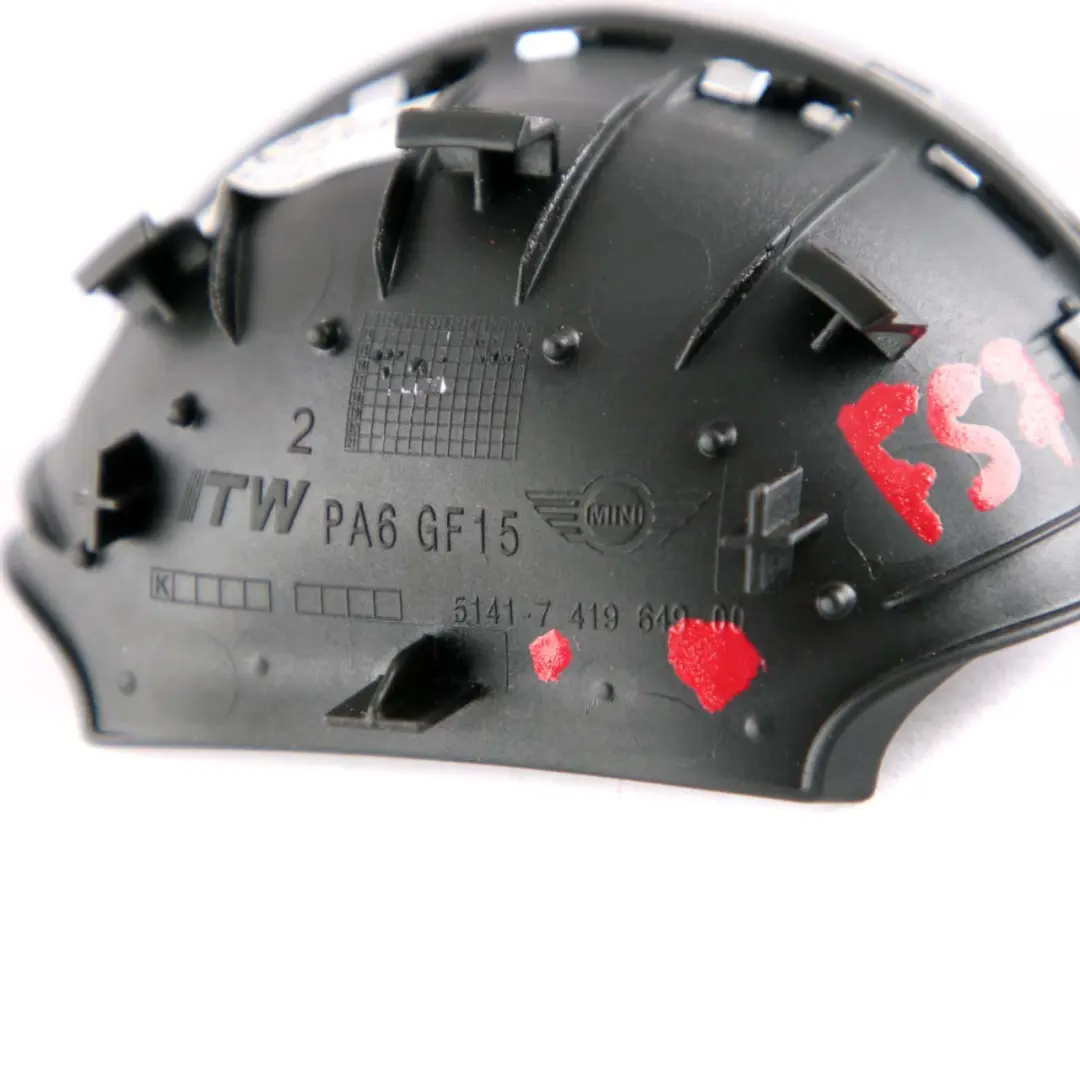  Türöffnerabdeckung Mini F55 F56 F57 Schraube Vorne Schwarz Chrom - SKU 7419649 - Teilenummer 7419649
