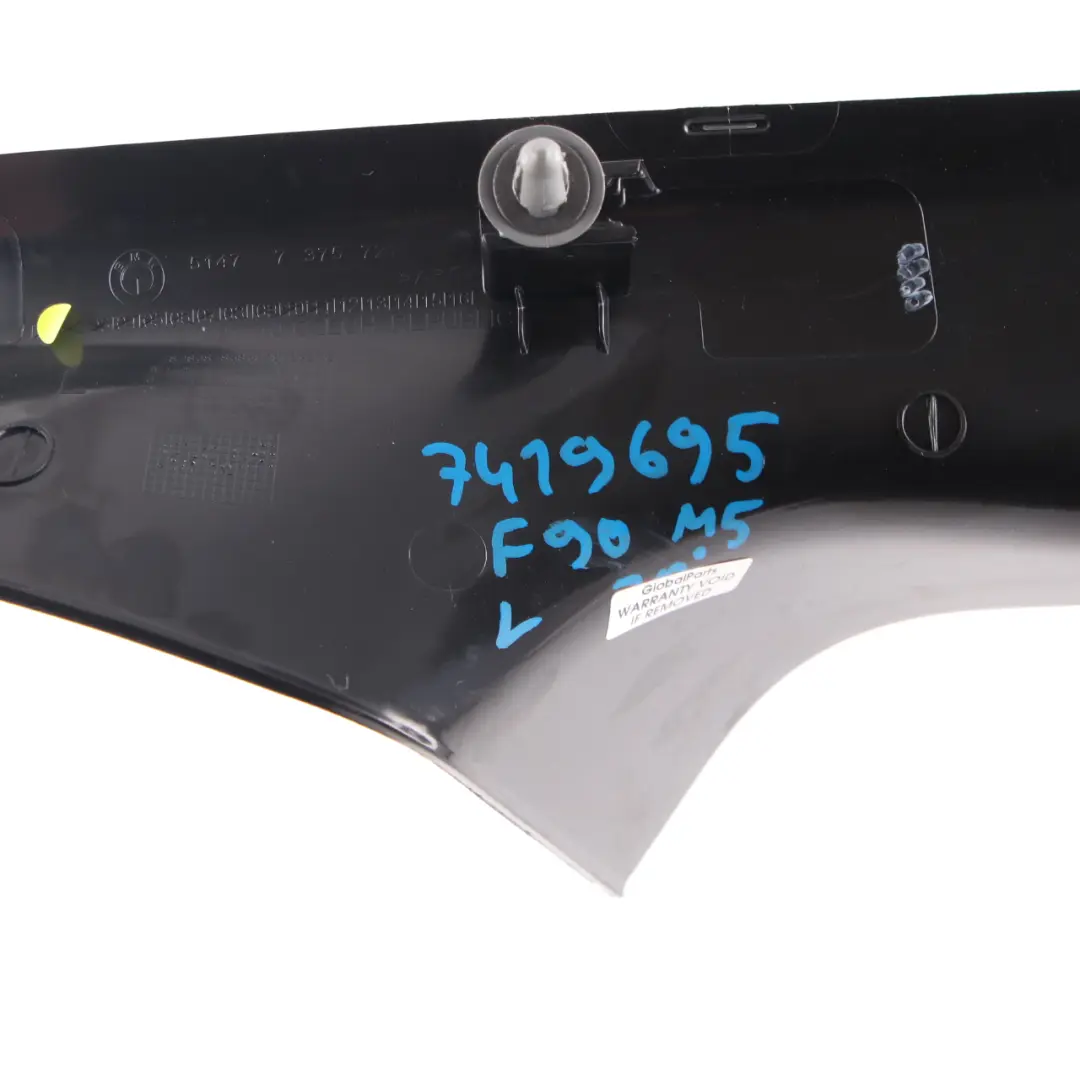 Entrance Cover BMW G30 G31 Door Trim Sill Panel Inner Rear Left N/S 7375727 to with Part number 7419695 Entrance Cover BMW G30 G31 Door Trim Sill Panel Inner Rear Left N/S 7375727 - SKU 7419695 - Part number 7419695