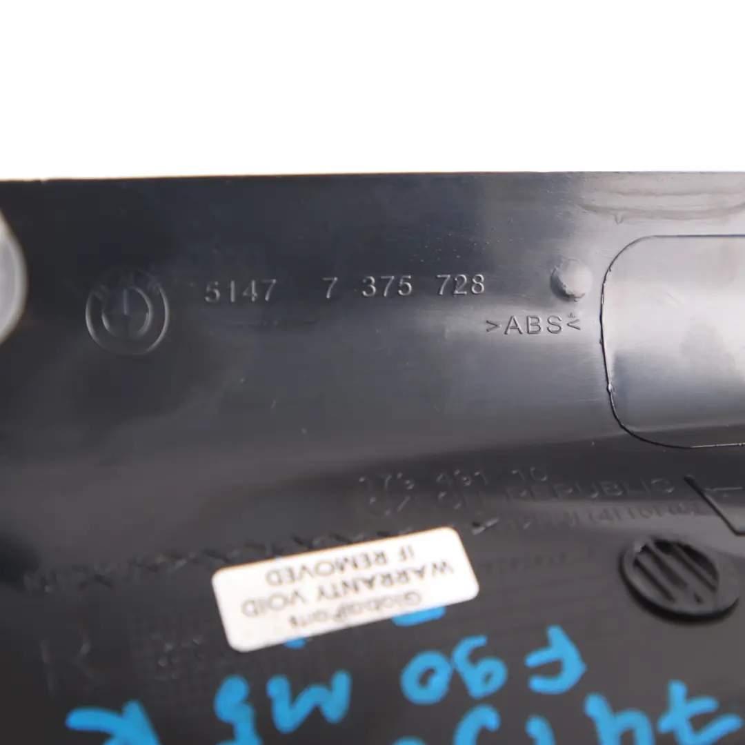  Couvercle d'entrée BMW G30 G31 seuil porte intérieur arrière droit 7375728 - SKU 7419696 - Numéro de pièce 7419696