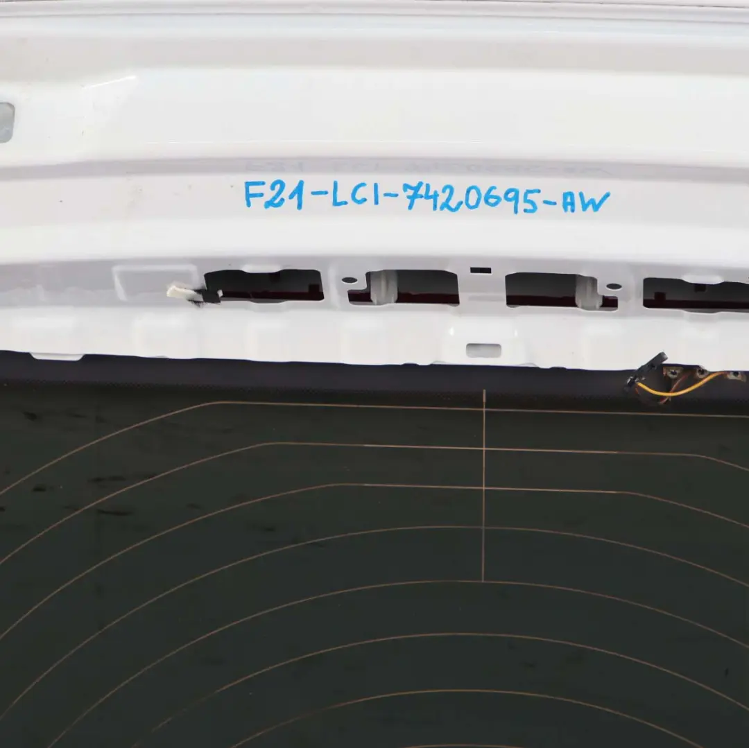 BMW 1 F20 F21 LCI Rear Boot Trunk Lid Tailgate Alpinweiss Alpine White - 300 - SKU 7420695-AW - Part number 7420695