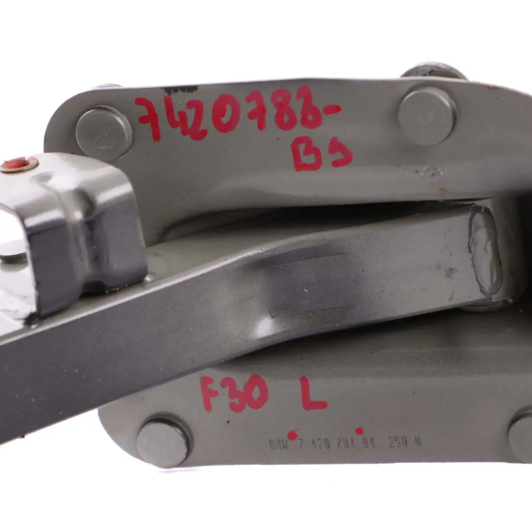 BMW 3 4 F30 F32 Left N/S Trunk Lid Boot Tailgate Hinge Arm Black Sapphire 475 - SKU 7420783-BS - Part number 7420783