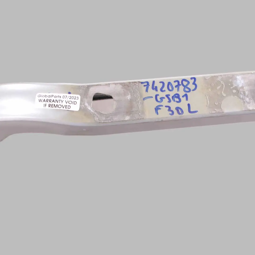 Boot Lid Hinge Left N/S Trunk Lid Tailgate Hinge Arm Glacier Silber A83 to BMW F30 with Part number 7420783 BMW F30 Boot Lid Hinge Left N/S Trunk Lid Tailgate Hinge Arm Glacier Silber A83 - SKU 7420783-GSB1 - Part number 7420783