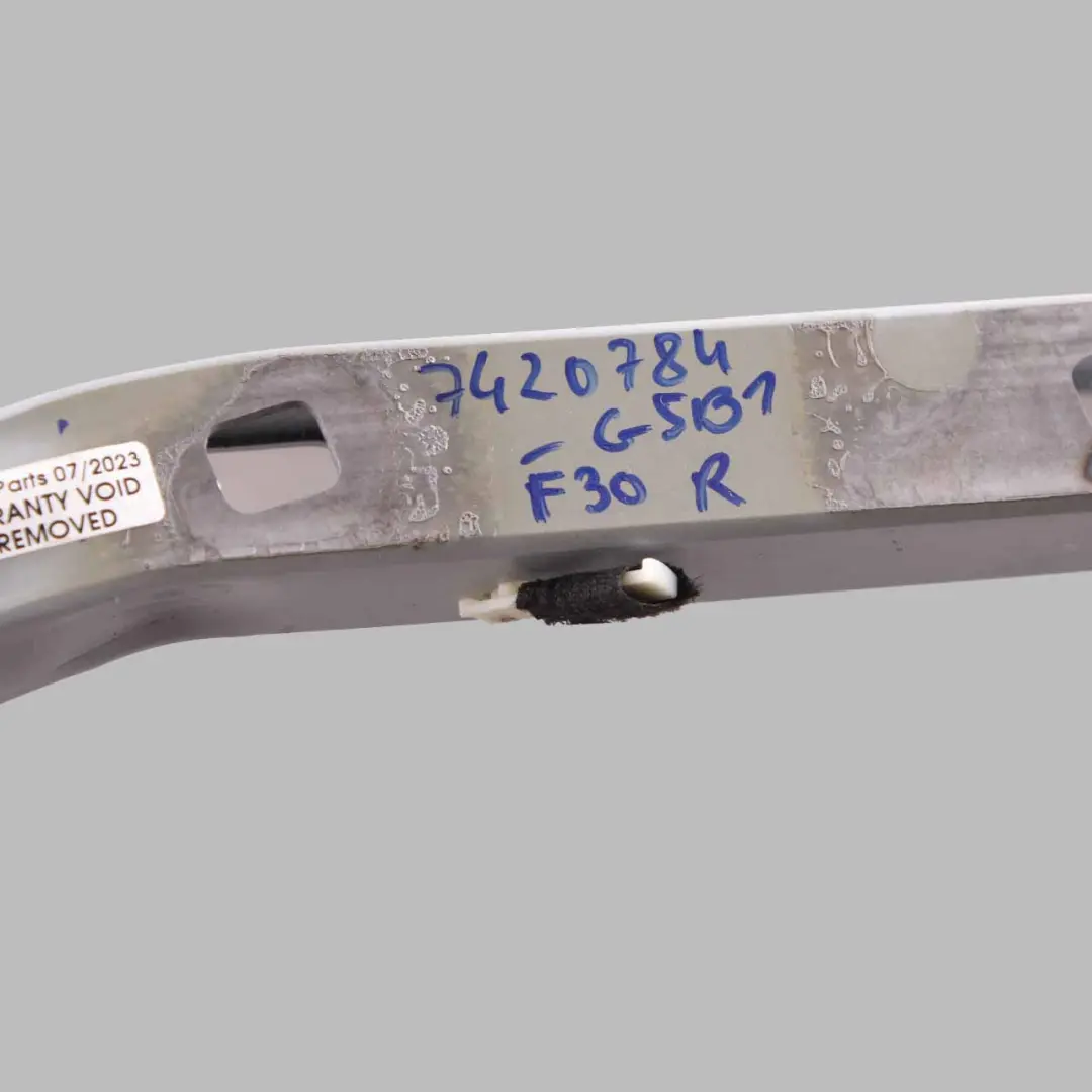 Boot Lid Hinge Right O/S Trunk Lid Tailgate Hinge Arm Glacier Silber A83 to BMW F30 with Part number 7420784 BMW F30 Boot Lid Hinge Right O/S Trunk Lid Tailgate Hinge Arm Glacier Silber A83 - SKU 7420784-GSB1 - Part number 7420784