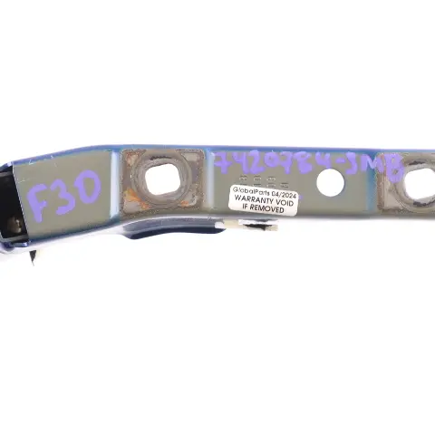 Hinge BMW F30 F30 F82 Trunk Lid Hinge Right O/S San Marino Blue B51 to with Part number 7420784 Hinge BMW F30 F30 F82 Trunk Lid Hinge Right O/S San Marino Blue B51 - SKU 7420784-SMB - Part number 7420784