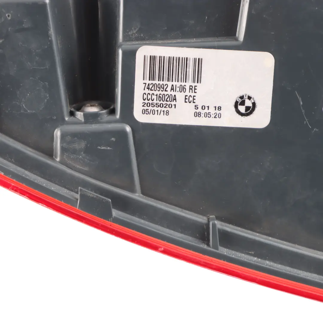 BMW F22 F23 F87 M2 LED Tail Light Lamp Rear Right O/S Side Panel Trim - SKU 7420992 - Part number 7420992