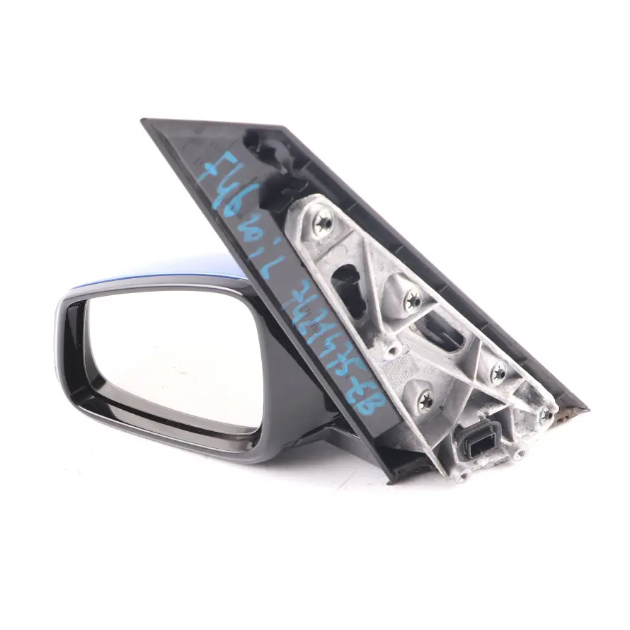 Wing Mirror Door Left N/S Estoril Blue Metallic - B45 to BMW F46 with Part number 7421475 BMW F46 Wing Mirror Door Left N/S Estoril Blue Metallic - B45 - SKU 7421475-EB - Part number 7421475