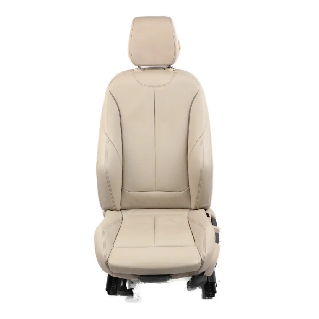 Leather Front Left N/S Seat Oyster Interior to BMW F30 F31 F34 F36 LCI M Sport with Part number 7424225 BMW F30 F31 F34 F36 LCI M Sport Leather Front Left N/S Seat Oyster Interior - SKU 7424225 - Part number 7424225