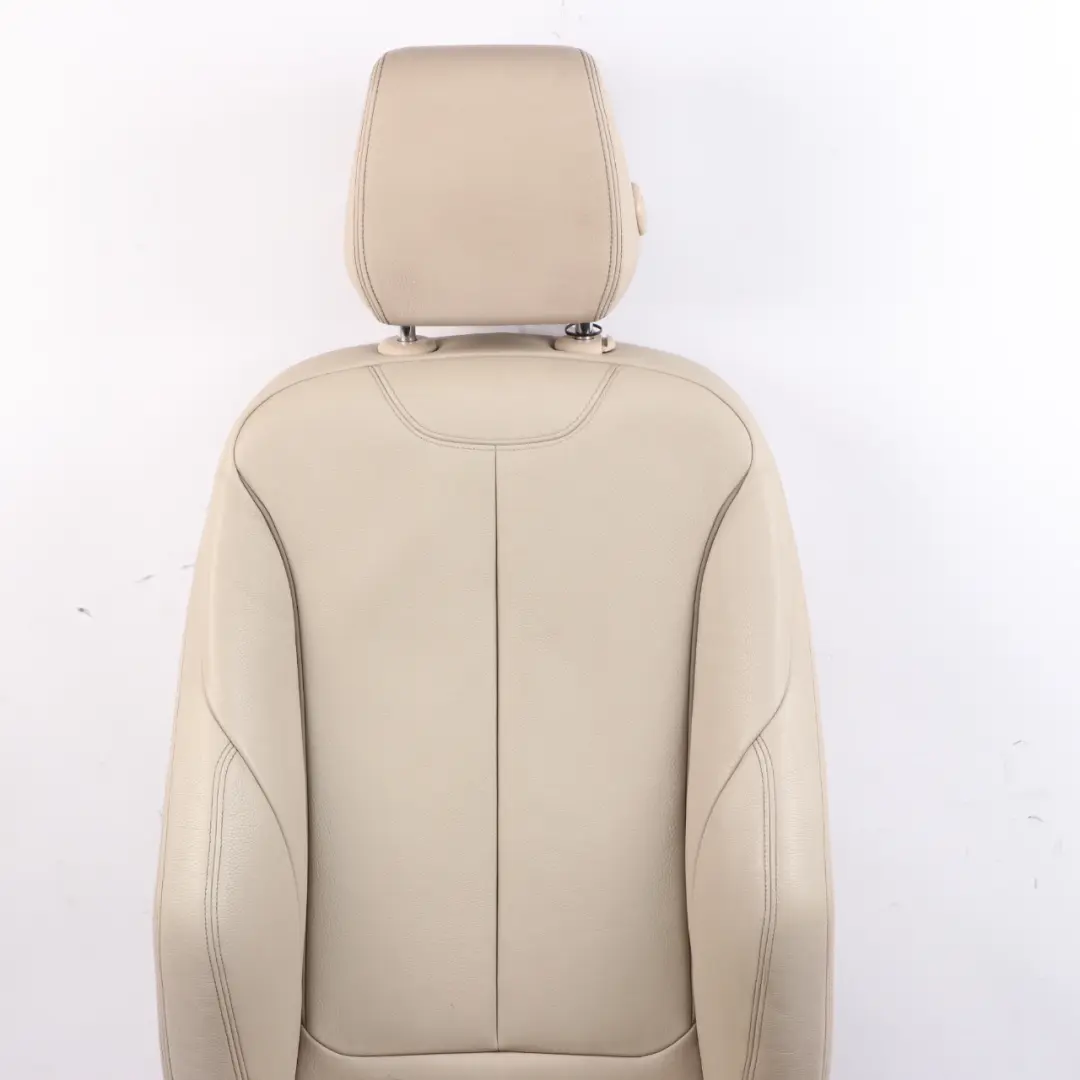 Leather Front Left N/S Seat Oyster Interior to BMW F30 F31 F34 F36 LCI M Sport with Part number 7424225 BMW F30 F31 F34 F36 LCI M Sport Leather Front Left N/S Seat Oyster Interior - SKU 7424225 - Part number 7424225