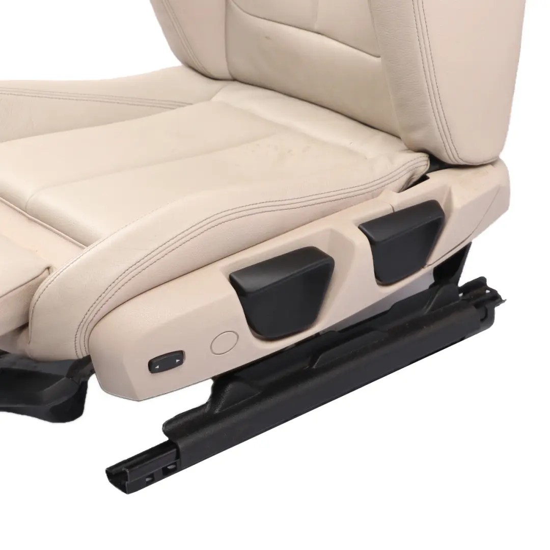 Leather Front Left N/S Seat Oyster Interior to BMW F30 F31 F34 F36 LCI M Sport with Part number 7424225 BMW F30 F31 F34 F36 LCI M Sport Leather Front Left N/S Seat Oyster Interior - SKU 7424225 - Part number 7424225