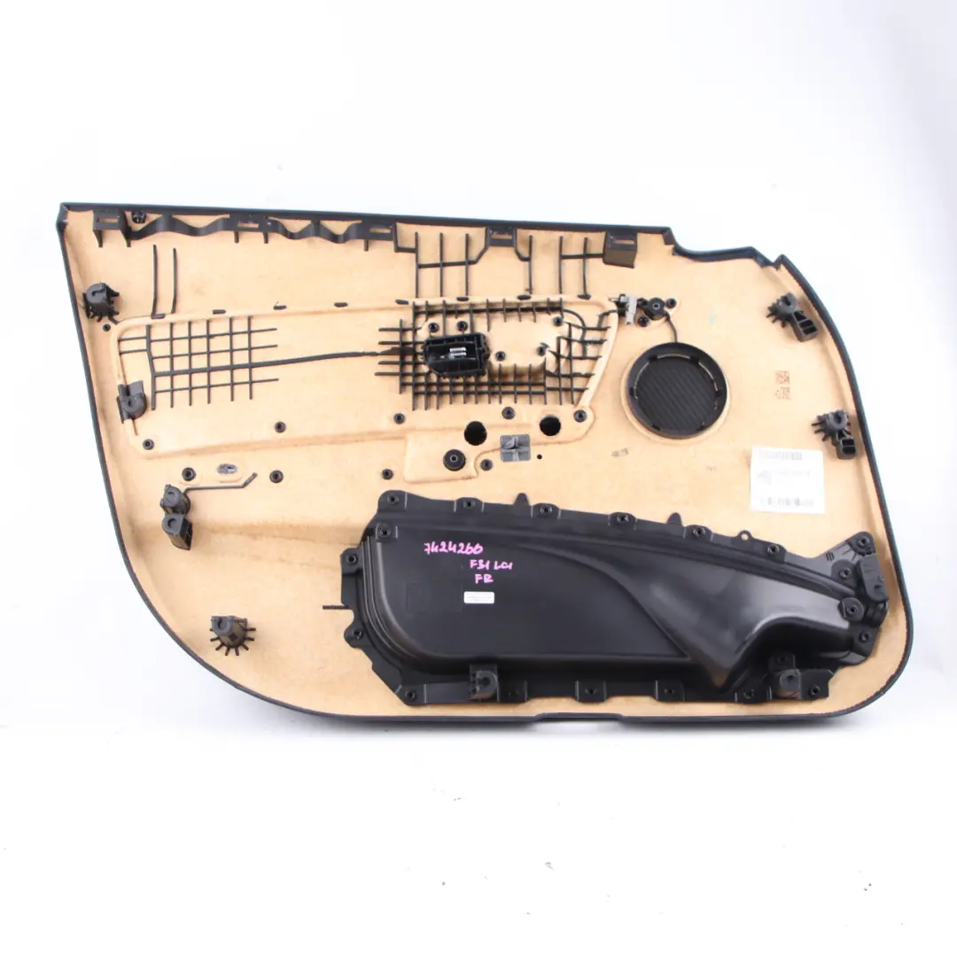  Door Card BMW F30 F31 LCI Front Right O/S Lining Panel Fabric Corner Akzent Grey - SKU 7424266 - Part number 7424266