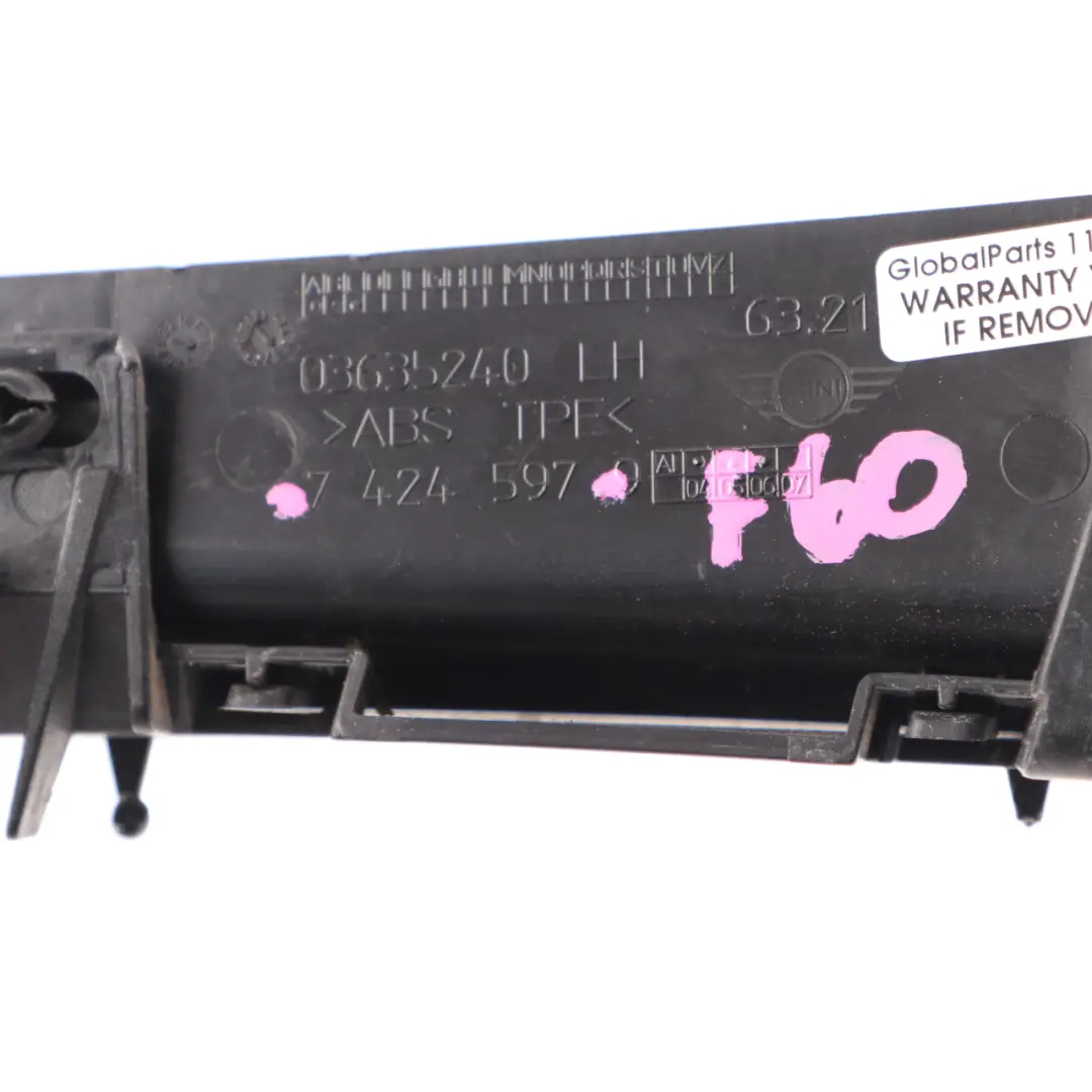 Mini F60 Osłona Rynienka Lampy Tylnej Lewa - SKU 7424597 - Numer Części 7424597