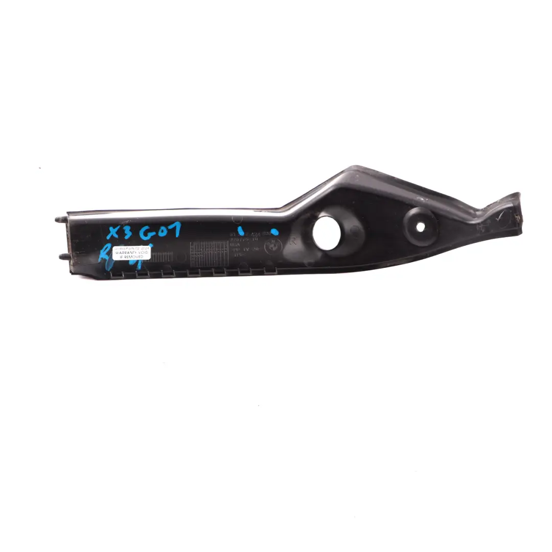 Boot Lid Drip Rail Trim Gutter Strip Rear Right O/S to BMW X3 G01 Tailgate with Part number 7424600 BMW X3 G01 Tailgate Boot Lid Drip Rail Trim Gutter Strip Rear Right O/S - SKU 7424600 - Part number 7424600