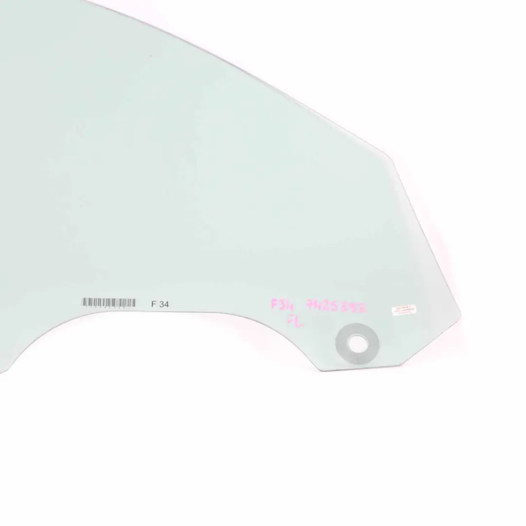 BMW F34 GT Finestrino Laterale Porta Anteriore Sinistra Vetro Vetri AS2 - SKU 7425393 - Numero di parte 7425393