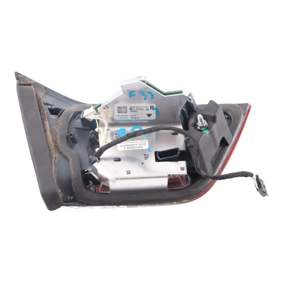 Lamp BMW F32 F36 F33 LCI Light In Trunk Lid Tailgate Right O/S Side to Rear with Part number 7426052 Rear Lamp BMW F32 F36 F33 LCI Light In Trunk Lid Tailgate Right O/S Side - SKU 7426052-1 - Part number 7426052