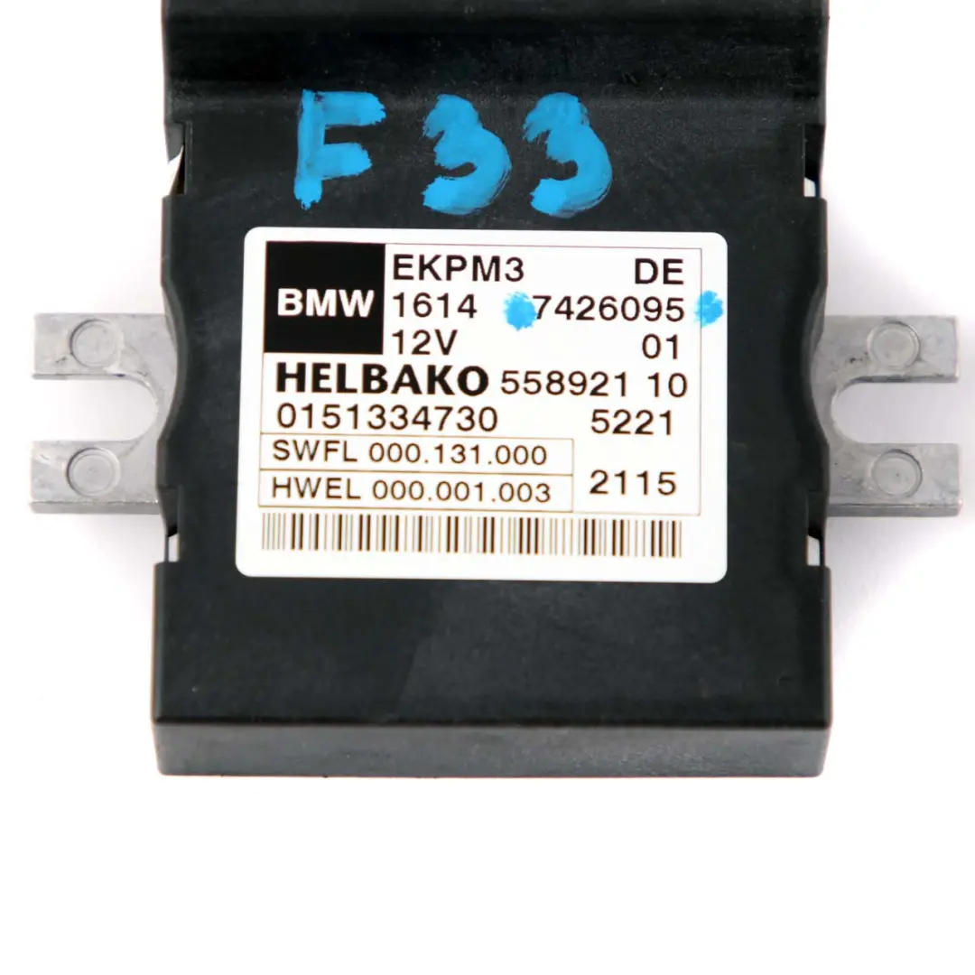 Modulo Controllo Pompa Carburante per BMW F10 F20 F30 F32 con numero di parte 7426095 BMW F10 F20 F30 F32 Modulo Controllo Pompa Carburante - SKU 7426095 - Numero di parte 7426095