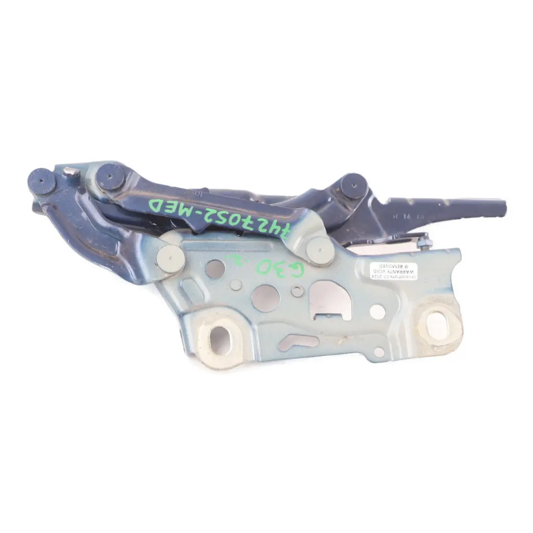  Hood Hinge BMW G30 G31 G11 Engine Bonnet Right O/S Mediterran Blue C10 7347408 - SKU 7427052-MED - Part number 7427052