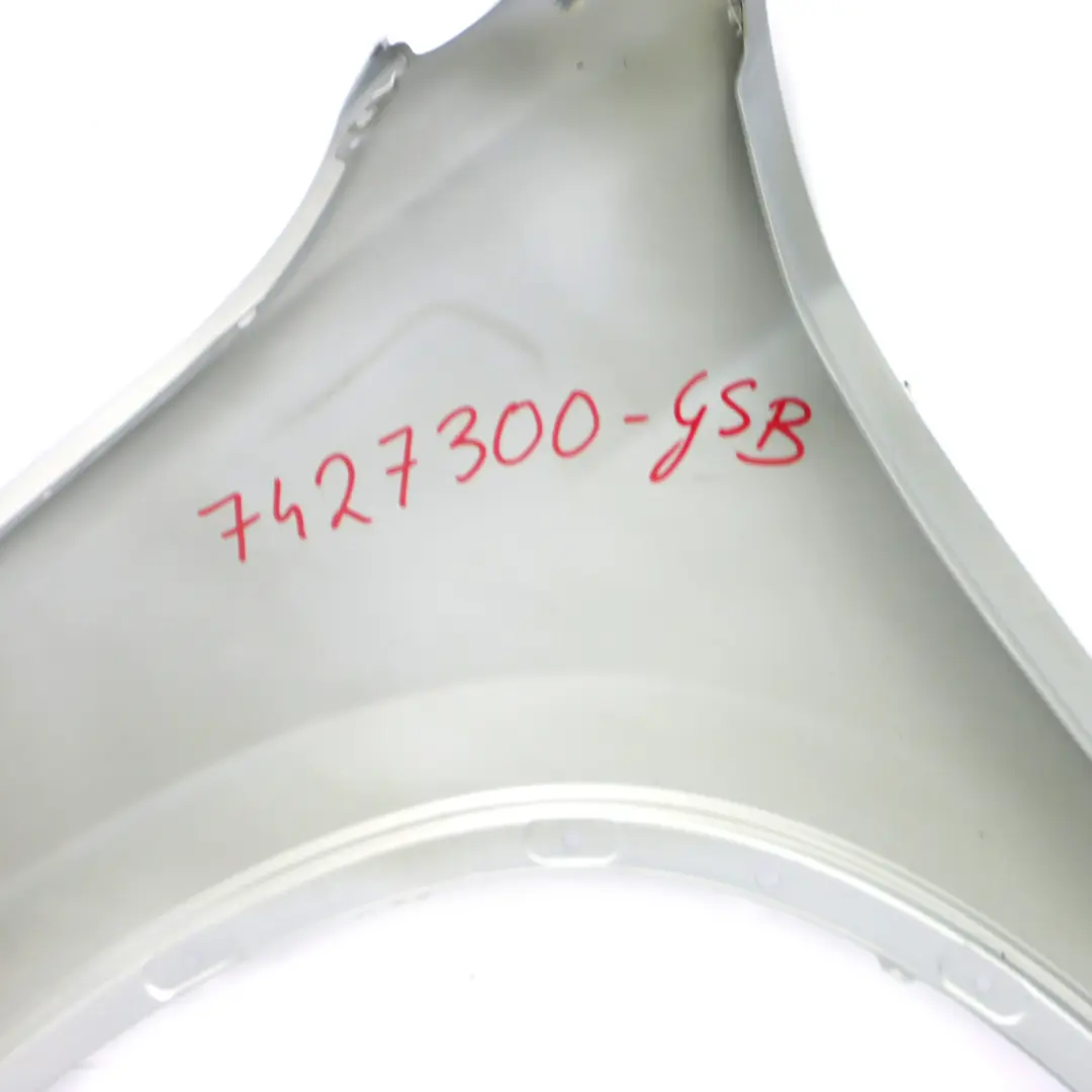 BMW X1 F48 Side Panel Wing Fender Front Right O/S Glacier Silver Metallic - A83 - SKU 7427300-GSB - Part number 7427300