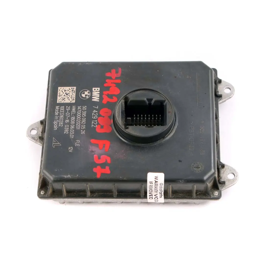 LED-Scheinwerfer Level Control Ballast Modul für Mini Cooper F55 F56 F57 F60 mit Teilenummer 7429122 Mini Cooper F55 F56 F57 F60 LED-Scheinwerfer Level Control Ballast Modul - SKU 7429122 - Teilenummer 7429122