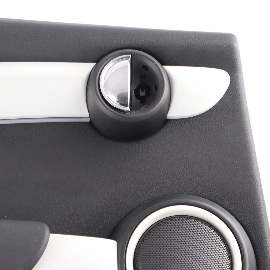 Left N/S Door Card Trim Panel Carbon Black Off White to Mini Cooper F55 Rear with Part number 7429347 Mini Cooper F55 Rear Left N/S Door Card Trim Panel Carbon Black Off White - SKU 7429347 - Part number 7429347