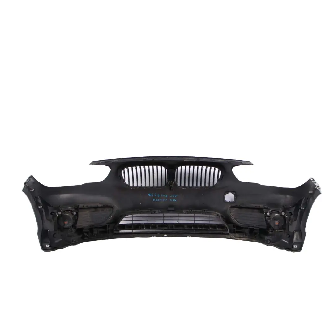 BMW 1 F20 F21 LCI Complete Front Bumper Trim Panel Black Sapphire Metallic - 475 - SKU 7429711-BS - Part number 7429711