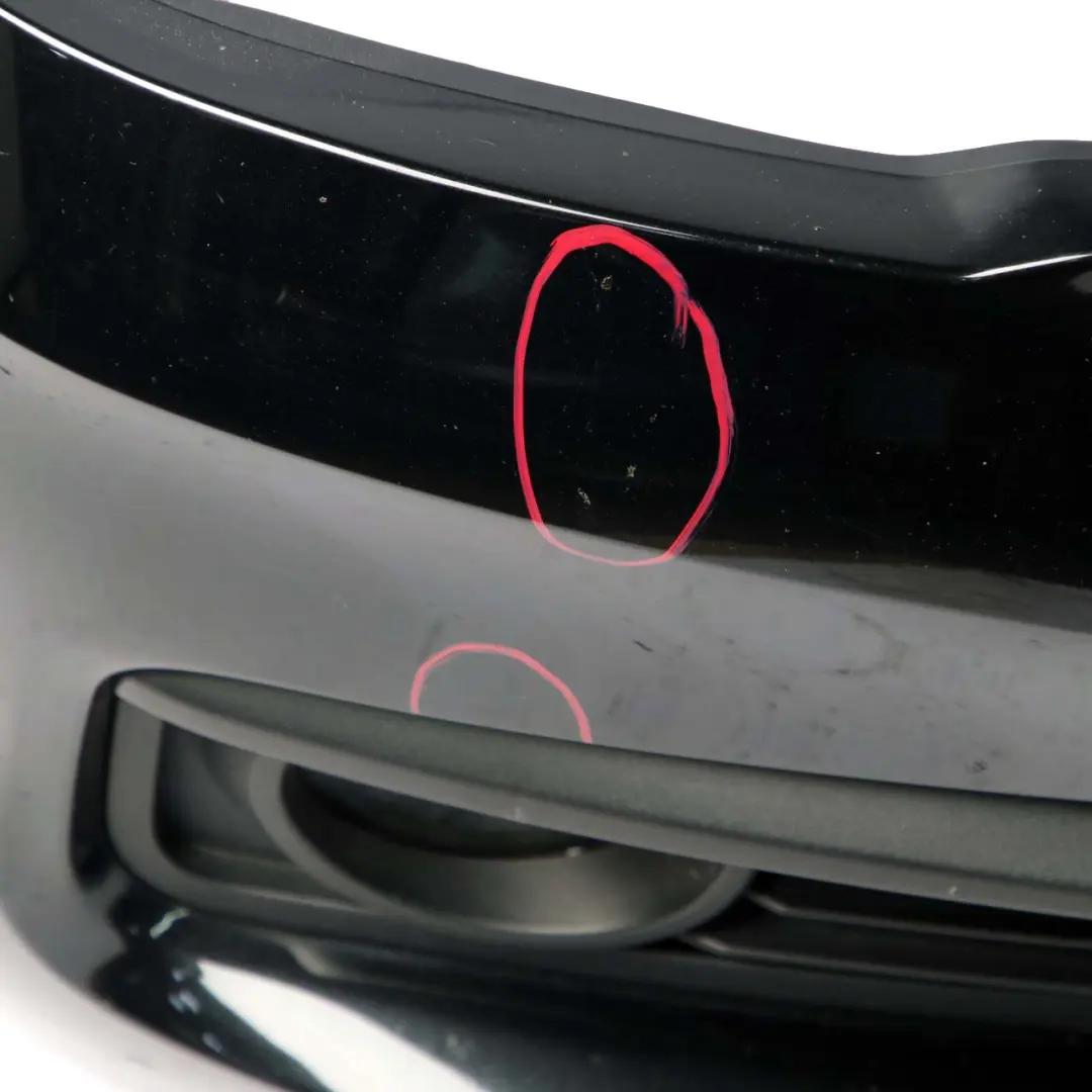 BMW 1 F20 F21 LCI Complete Front Bumper Trim Panel Black Sapphire Metallic - 475 - SKU 7429711-BS - Part number 7429711