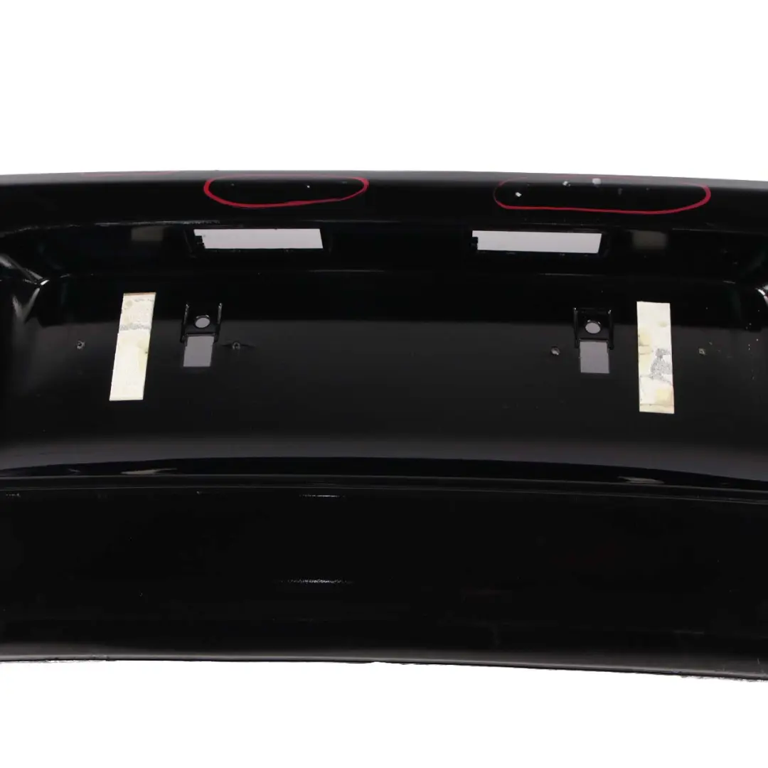 BMW 1 F20 F21 LCI Rear Bumper Trim Panel Black Sapphire Metallic - 475 - SKU 7429752-BS - Part number 7429752
