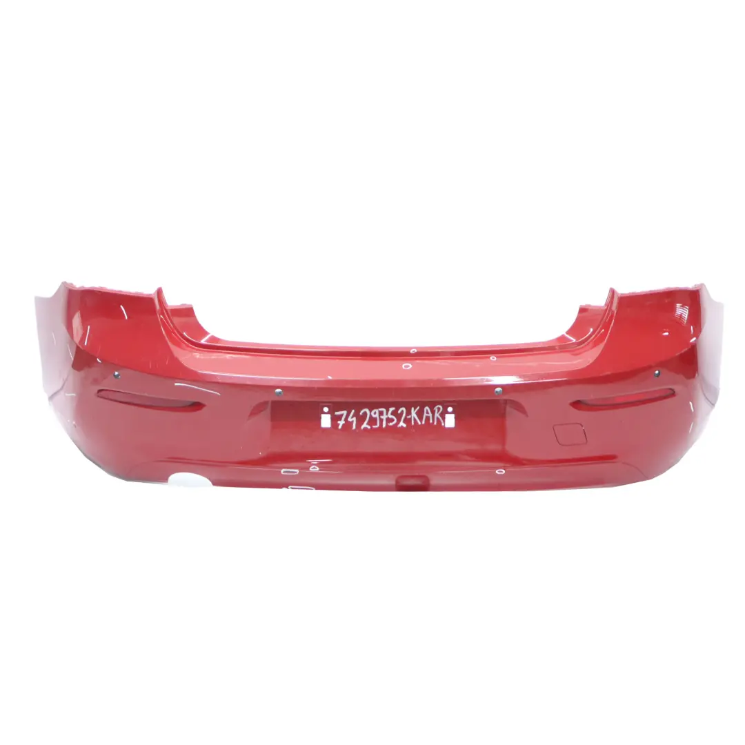 Bumper Rear Trim Panel Covering Karmesinrot Crimson Red - A61 to BMW F20 F21 LCI with Part number 7429752 BMW F20 F21 LCI Bumper Rear Trim Panel Covering Karmesinrot Crimson Red - A61 - SKU 7429752-KAR - Part number 7429752