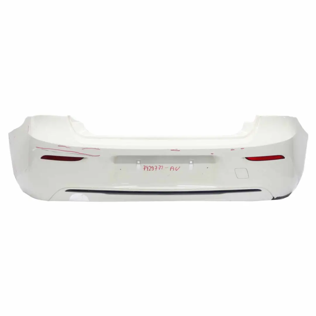 Bumper Trim Panel PDC Alpinweiss White - 300 to BMW F20 F21 LCI Rear with Part number 7429772 BMW F20 F21 LCI Rear Bumper Trim Panel PDC Alpinweiss White - 300 - SKU 7429772-AW - Part number 7429772