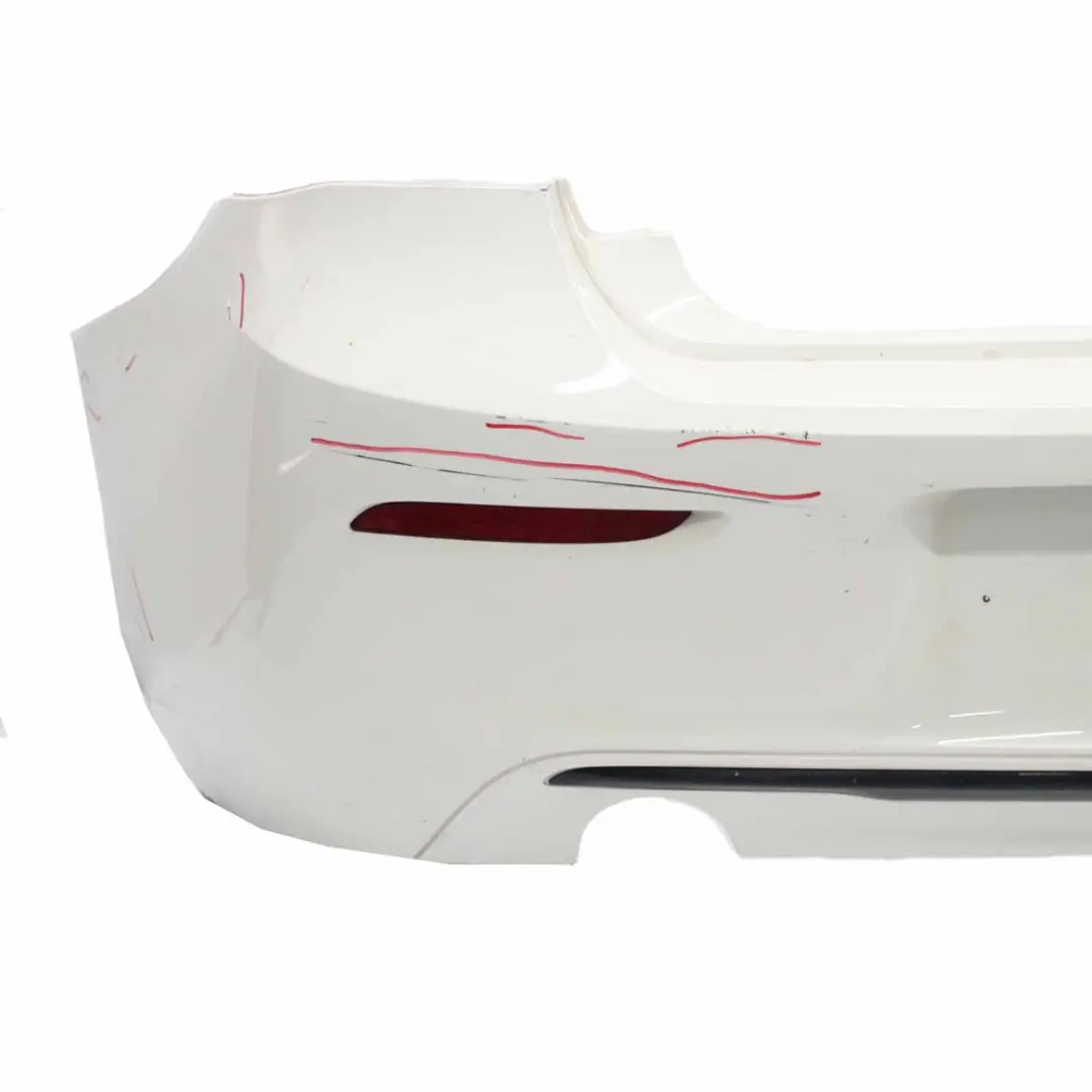 Bumper Trim Panel PDC Alpinweiss White - 300 to BMW F20 F21 LCI Rear with Part number 7429772 BMW F20 F21 LCI Rear Bumper Trim Panel PDC Alpinweiss White - 300 - SKU 7429772-AW - Part number 7429772