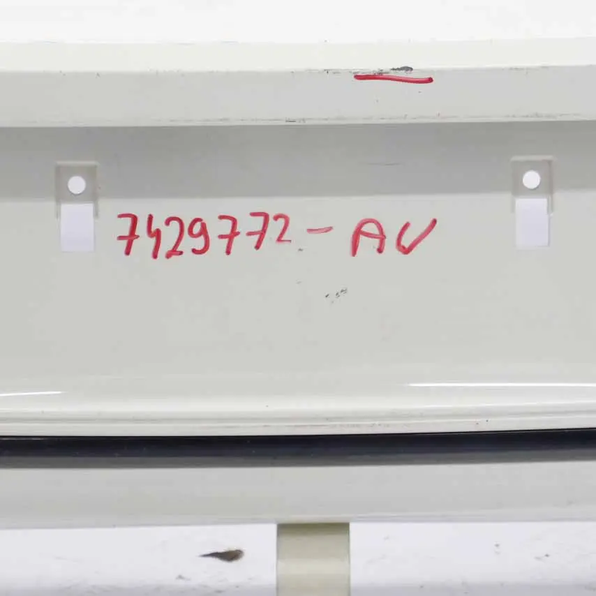 Bumper Trim Panel PDC Alpinweiss White - 300 to BMW F20 F21 LCI Rear with Part number 7429772 BMW F20 F21 LCI Rear Bumper Trim Panel PDC Alpinweiss White - 300 - SKU 7429772-AW - Part number 7429772