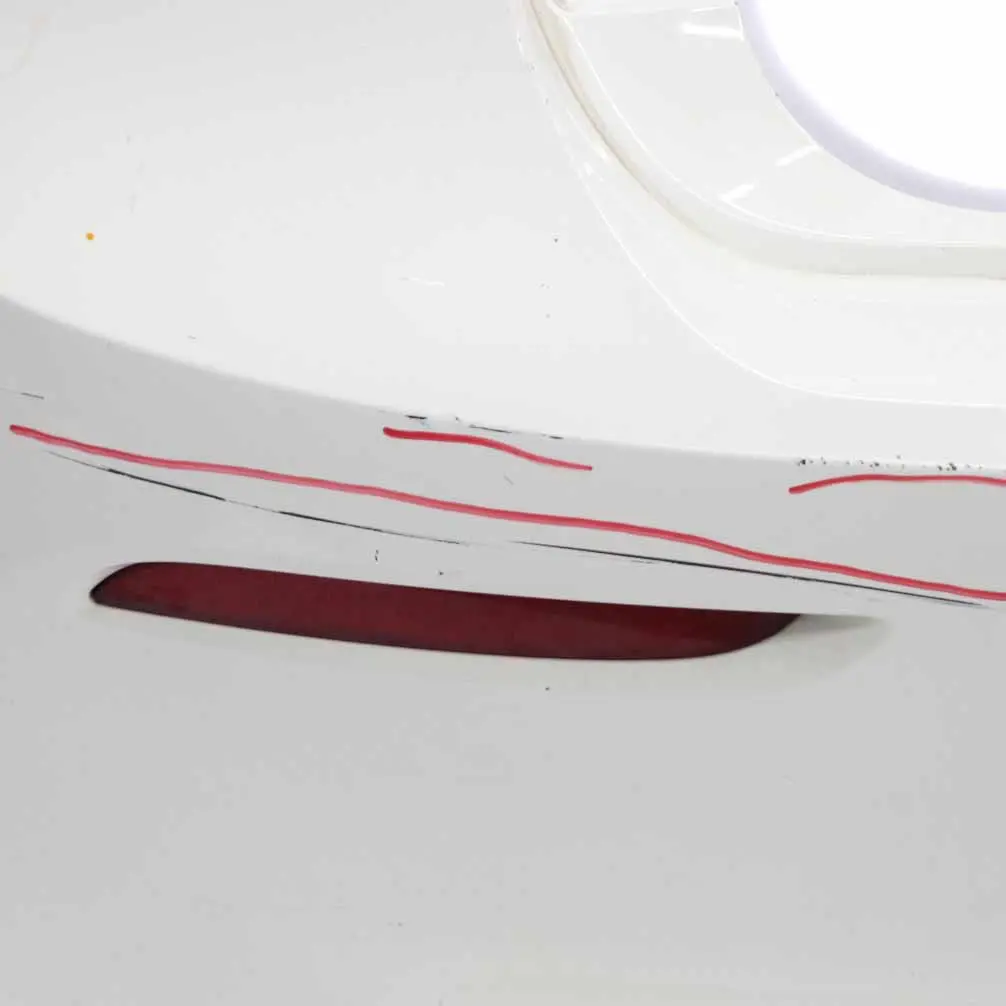 BMW F20 F21 LCI Rear Bumper Trim Panel PDC Alpinweiss White - 300 - SKU 7429772-AW - Part number 7429772