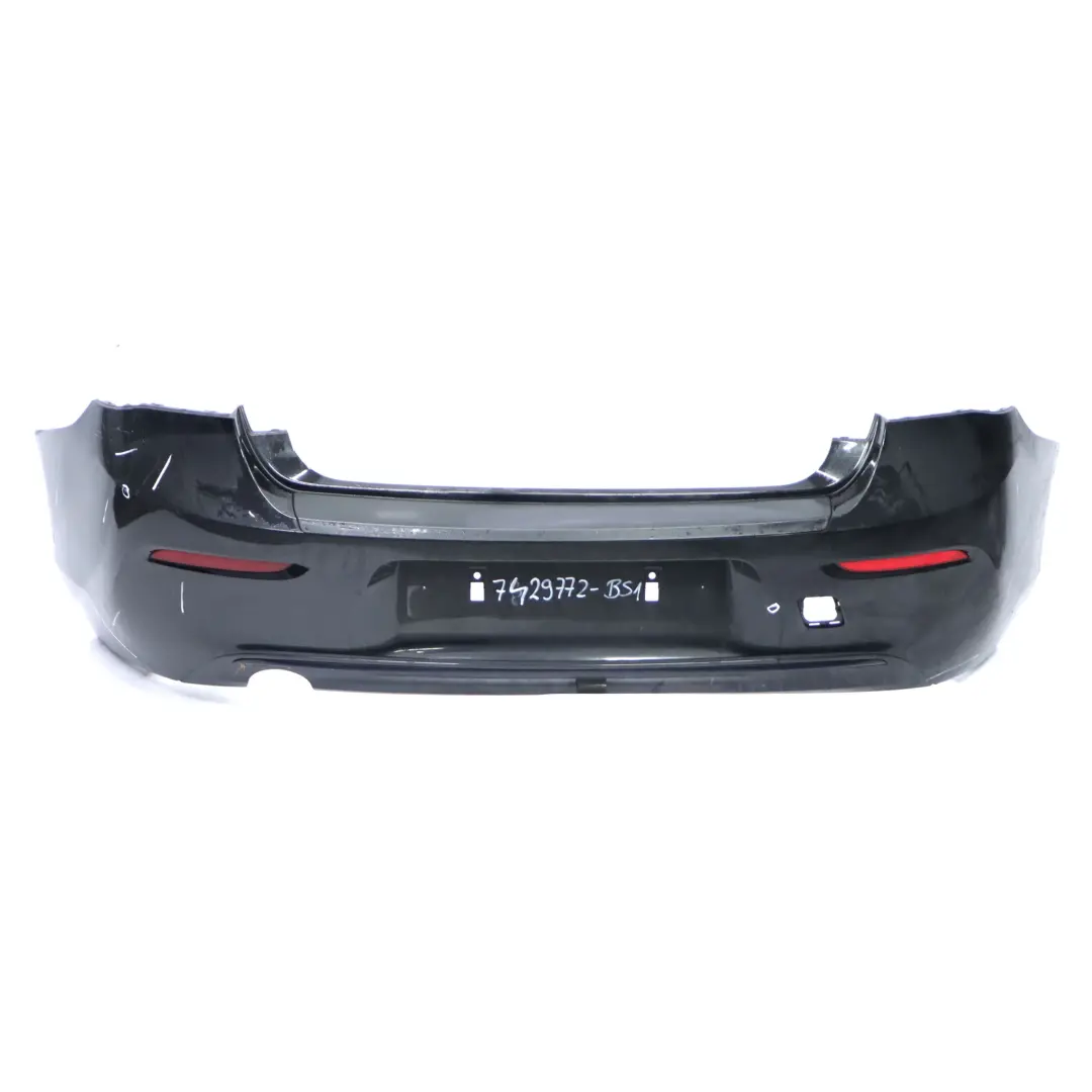 Bumper Trim Panel Black Sapphire Metallic - 475 to BMW F20 F21 LCI Rear with Part number 7429772 BMW F20 F21 LCI Rear Bumper Trim Panel Black Sapphire Metallic - 475 - SKU 7429772-BS1 - Part number 7429772