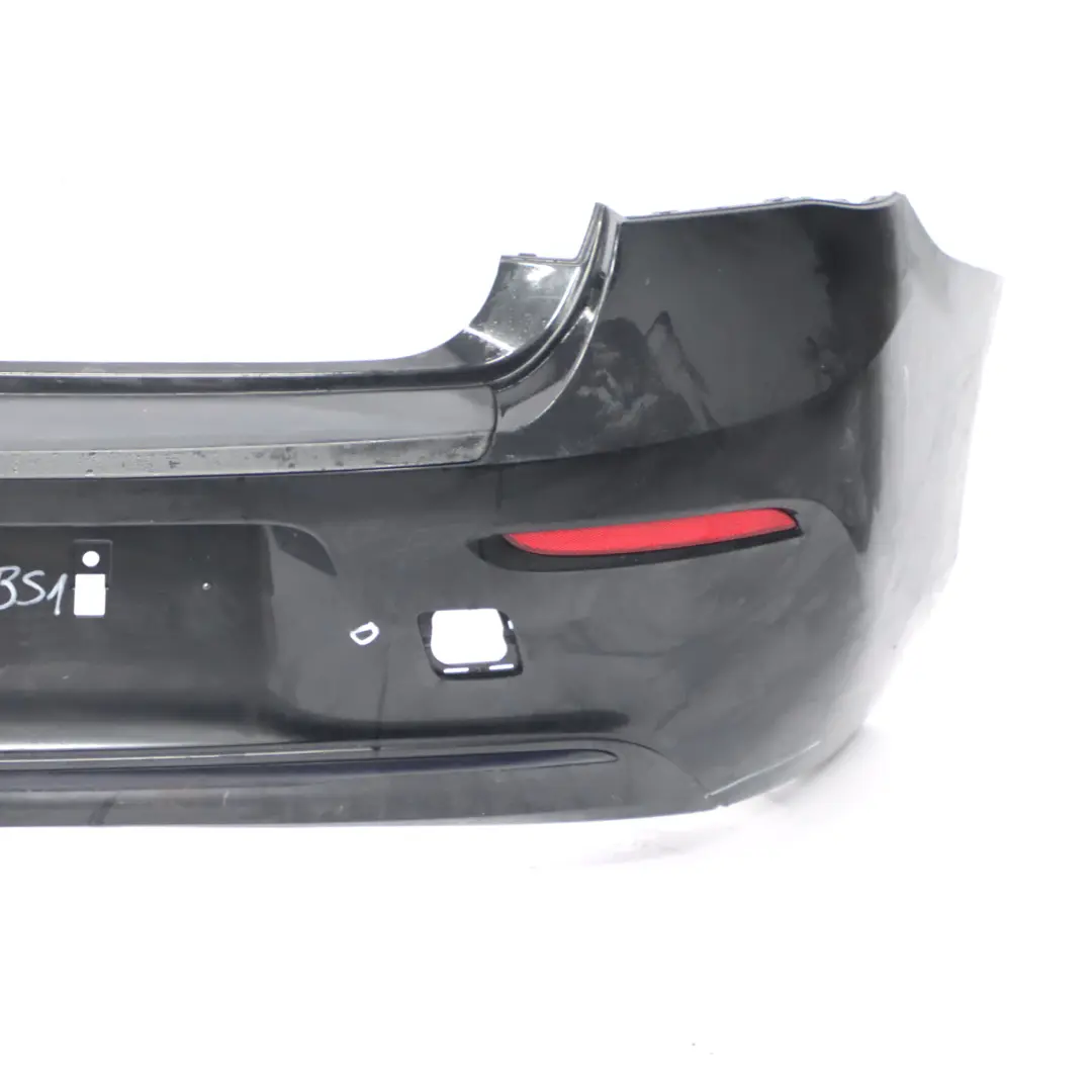 Bumper Trim Panel Black Sapphire Metallic - 475 to BMW F20 F21 LCI Rear with Part number 7429772 BMW F20 F21 LCI Rear Bumper Trim Panel Black Sapphire Metallic - 475 - SKU 7429772-BS1 - Part number 7429772