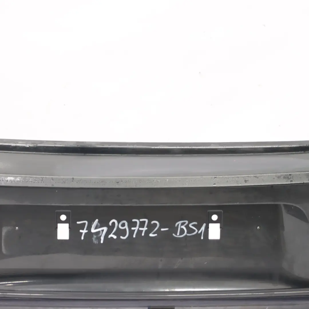 Bumper Trim Panel Black Sapphire Metallic - 475 to BMW F20 F21 LCI Rear with Part number 7429772 BMW F20 F21 LCI Rear Bumper Trim Panel Black Sapphire Metallic - 475 - SKU 7429772-BS1 - Part number 7429772