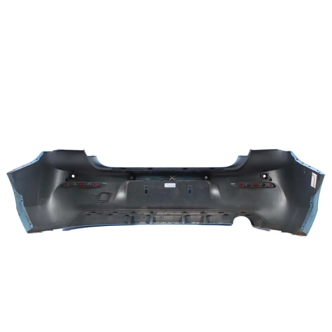 Bumper Trim Panel PDC Seaside Blue Metallic - C1M to BMW F20 F21 LCI Rear with Part number 7429772 BMW F20 F21 LCI Rear Bumper Trim Panel PDC Seaside Blue Metallic - C1M - SKU 7429772-SBM - Part number 7429772
