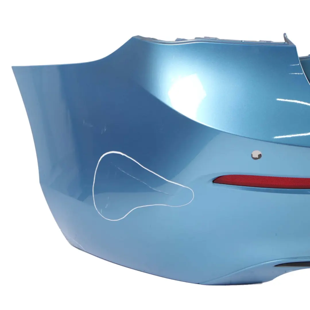 Bumper Trim Panel PDC Seaside Blue Metallic - C1M to BMW F20 F21 LCI Rear with Part number 7429772 BMW F20 F21 LCI Rear Bumper Trim Panel PDC Seaside Blue Metallic - C1M - SKU 7429772-SBM - Part number 7429772