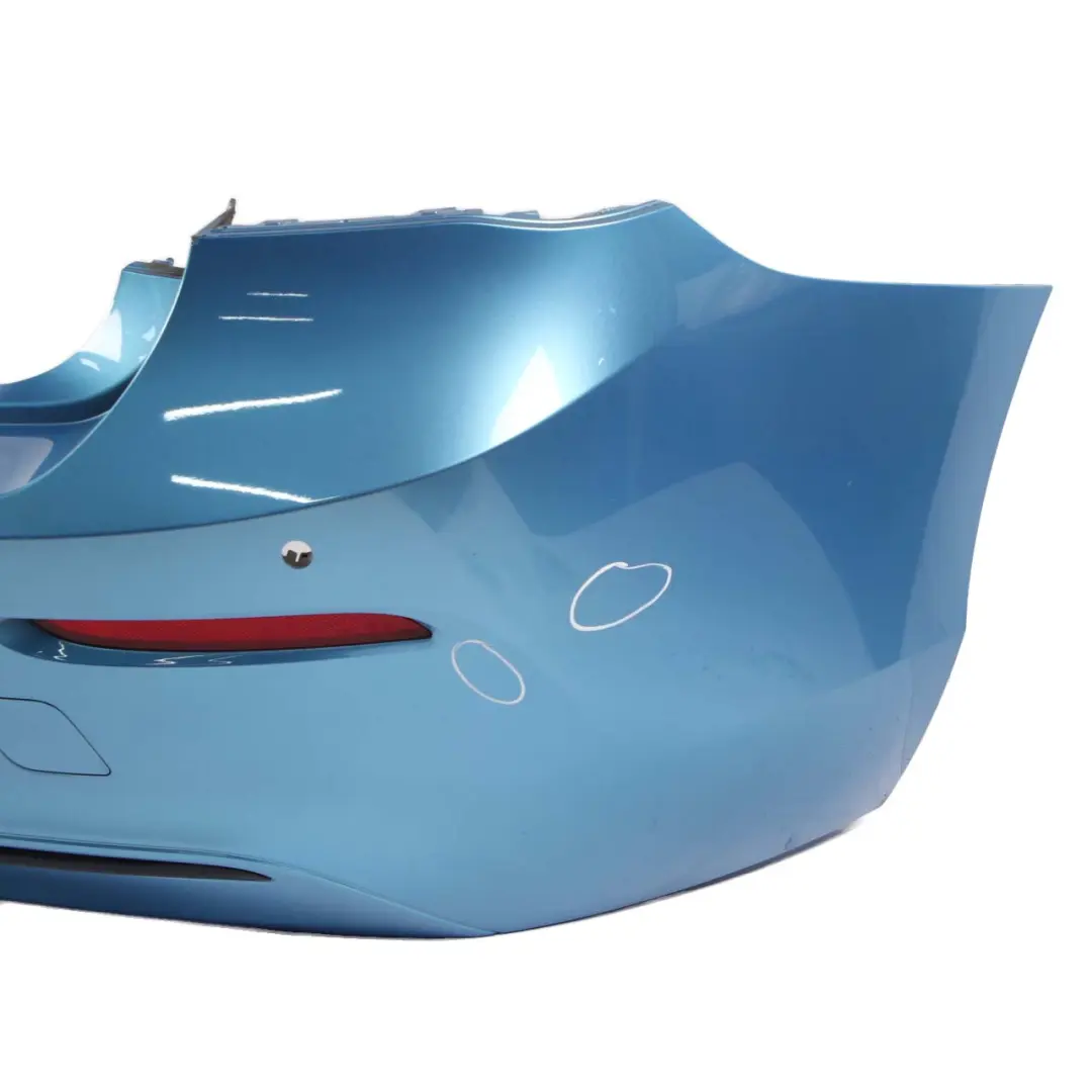 BMW F20 F21 LCI Rear Bumper Trim Panel PDC Seaside Blue Metallic - C1M - SKU 7429772-SBM - Part number 7429772